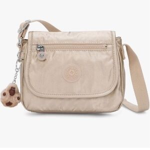 Kipling Sabian Metallic Gold Crossbody Purse